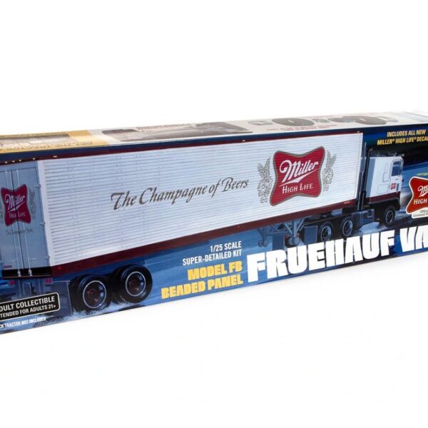 AMT Model Kit 1:25 Fruehauf Van Model FB Beaded Panel Miller Trailer Only