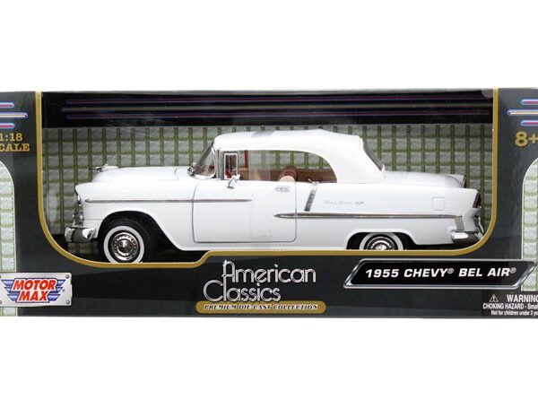 Motormax 1:18 American Classic 1955 Chevrolet Bel Air Solft Top Convertible