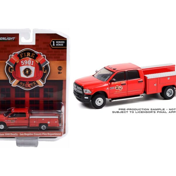 GL 1:64 Fire & Rescue Ser 1 Dodge 2017 Ram Dually LA Fire Dpt