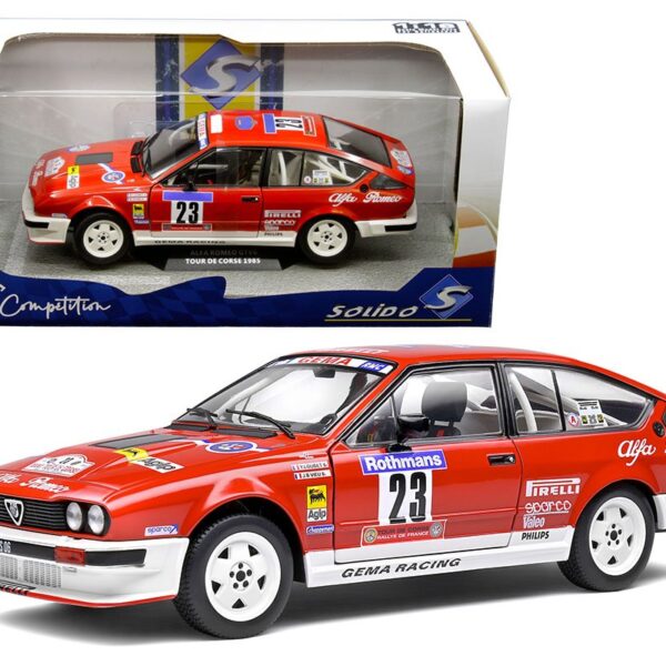 Solido 1:18 Alfa Romeo GTV6 Tour De Corse 1985 #23 Loubet/Vieu (Red)