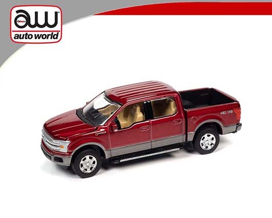 Auto World 1:64 2019 Ford F-150 Pickup Truck Ruby Red