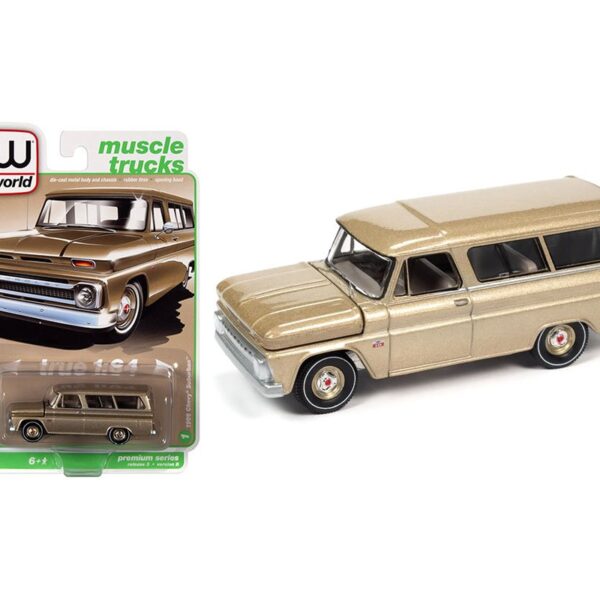 Auto World 1:64 1966 Chevrolet Suburban (Saddle Poly) Premium 2021 Release 3 Version B Limited Edition