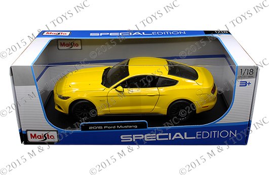 Maisto 1:18 Special Edition – 2015 Ford Mustang (yellow)