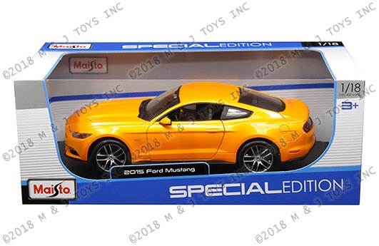 Maisto 1:18 Special Edition – 2015 Ford Mustang (Orange)
