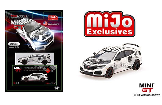 Mini GT 1:64 Honda Civic Type R (FK8) ArtCar Manga 2018 Paris Auto Show Limited 3,600 pcs  – MiJo Exclusives