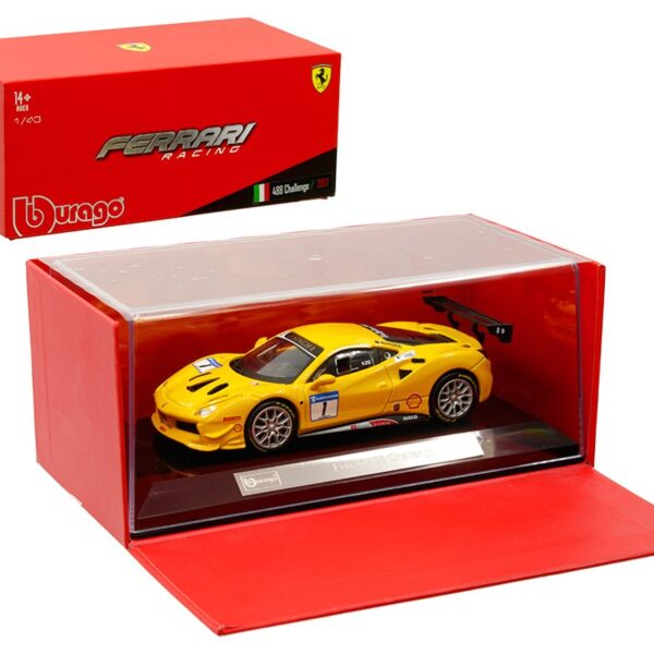 Bburago 1:43 Ferrari Racing – 488 Challenger 2017 – Yellow