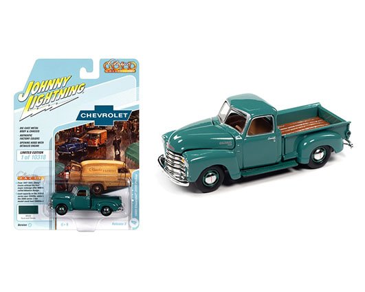Johnny Lightning 1:64 CG Chevy 1950 Step side Truck GRN