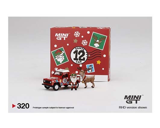 Mini GT 1:64 Land Rover Defender 90 Pickup 2021 Christmas Edition