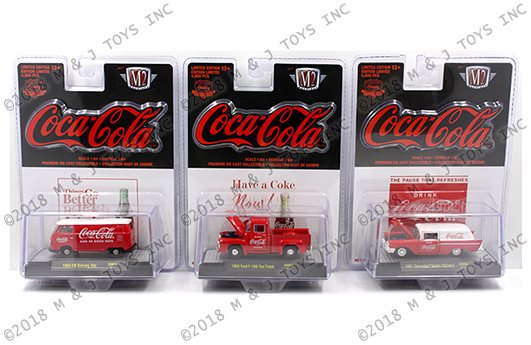 M2 Machines 1:64 Coca-Cola Release 2 – Hobby Assortment (3 Styles)