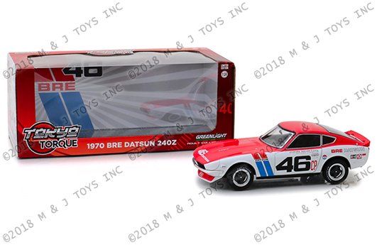 Greenlight 1:24 W/B – Tokyo Torque – 1970 BRE Datsun 240Z #46 (Red/White)