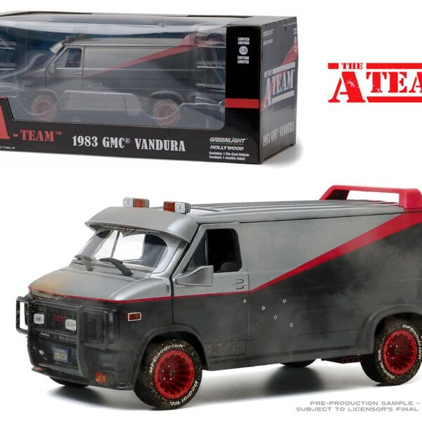 Greenlight 1:24 Hollywood – The A-Team 1983 GMC Vandura Weathered Paint