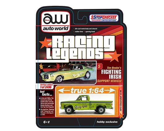AW 1:64 1 Stop Racing Legend-Chevy 1973 Fighting Irish