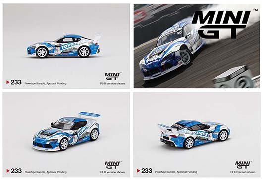 Mini GT 1:64 Japan Exclusives Pandem Toyota GR Supra V1.0 Team TOYO TIRES DRIFT D1 Grand Prix HKS
