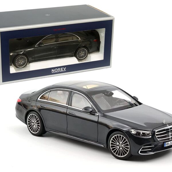 Norev 1:18 2021 Mercedes-Benz S Class AMG (Anthracite Blue Metallic)