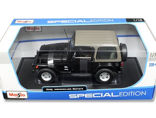 Maisto 1:18 Special Edition – Jeep Wrangler Sahara Black