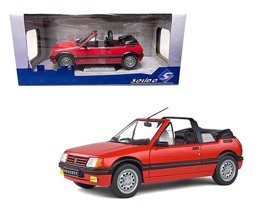 Solido 1:18 1989 Peugeot 205 CTI MK1 Cabriolet Red