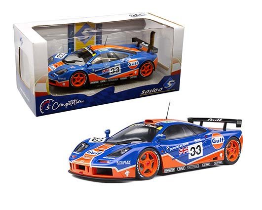 Solido 1:18 McLaren F1 GTR 24H Le Mans 1996 #33 Blue/Orange