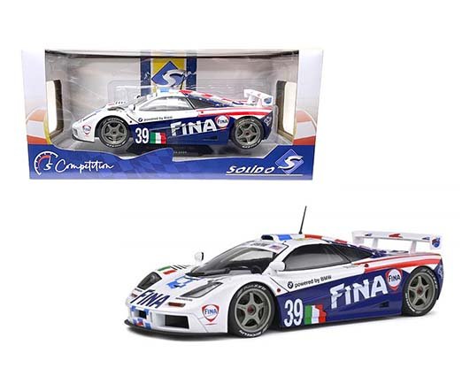 Solido 1:18 1999 McLaren F1 GTR Short Tail #39 FINA White