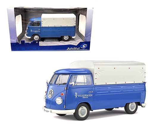 Solido 1:18 Volkswagen VW T1 Pickup 1950 With Top Blue