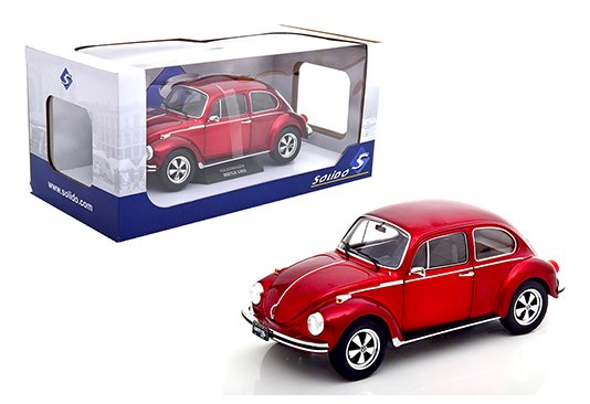 Solido 1:18 1974 Volkswagen Beetle 1303 (Candy Red)