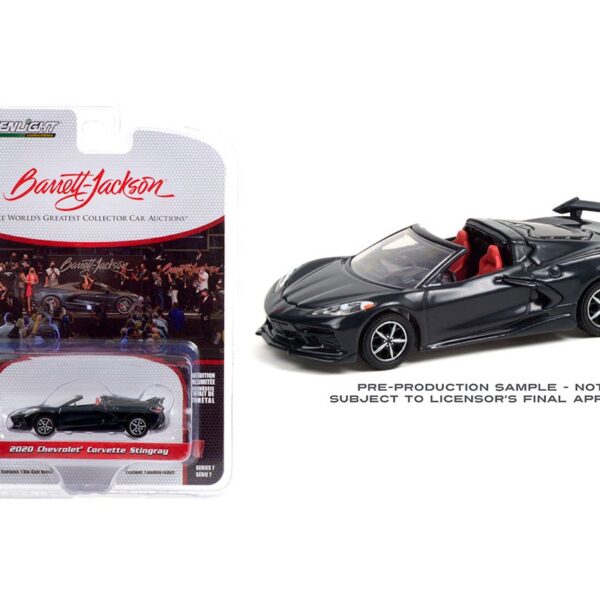 Greenlight 1:64 Barrett-Jackson Series 7 2020 Chevrolet Corvette Stingray (Shadow Grey Metallic)