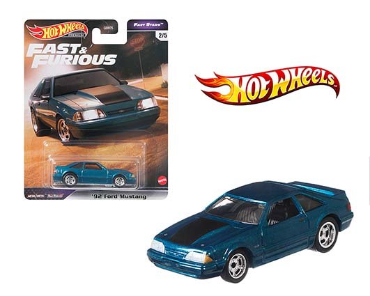 Hot Wheels 1:64 Fast & Furious 1992 Ford Mustang Solid Pack