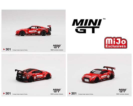 (Preorder) Mini GT 1:64 Mijo Exclusives LBâ˜…WORKS Nissan GT-R R35 Type 2,  Rear Wing Version 3 Infinite MOTUL
