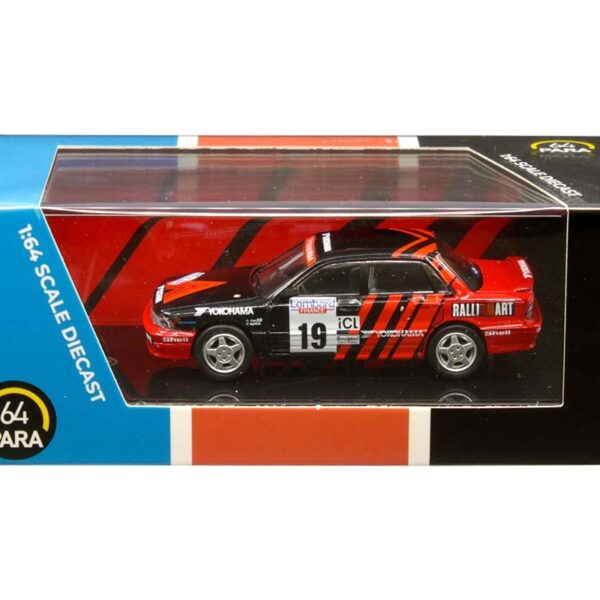 Paragon Models Para64 1:64 Mitsubishi Galant VR4 R.A.C. 1992 #19 (Black/Red)