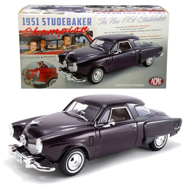 ACME 1:18 1951 Studebaker Champion – Rich Black Cherry