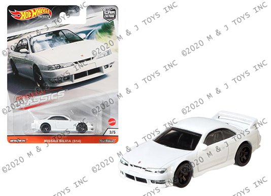 Hot Wheels 1:64 Car Culture 2020 Modern Classics Nissan Silvia S14 White