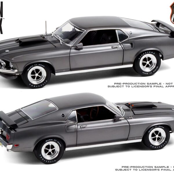 Highway 61 1:18 John Wick (2014) – 1969 Ford Mustang BOSS 429 – Chrome edition