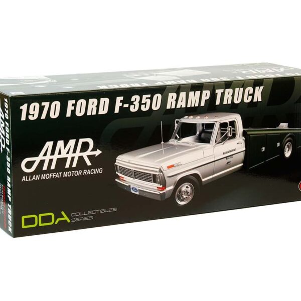 ACME 1:18 1970 Ford F-350 Ramp Truck – Brut – Allan Moffat – DDA Exclusive (Silver and Green)