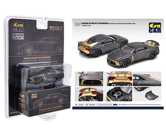 ERA Car 1:64 Mijo Exclusives USA Nissan GT-R50 By Italdesign Liquid Grey  Limited 2,400 Pcs
