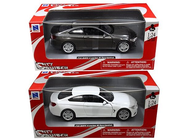 New Ray 1:24 W/B – Muscle Car Collection – BMW 4 Series M-Sportpaket Black & White