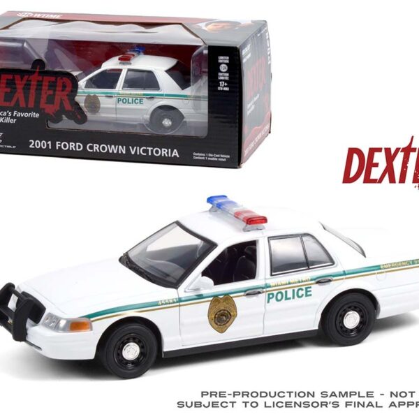 Greenlight 1:24 Dexter 2001 Ford Crown Victoria Miami Police