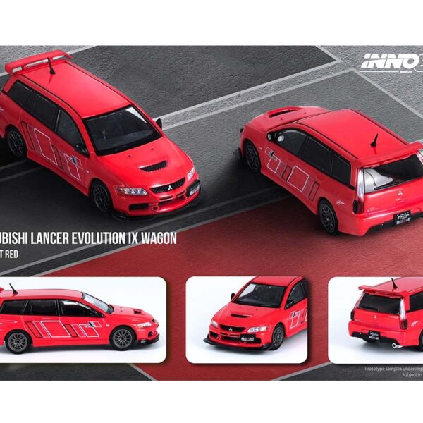 Inno Models 1:64 2005 Mitsubishi Lancer Evolution IX Wagon Ralliart Red – Inno64