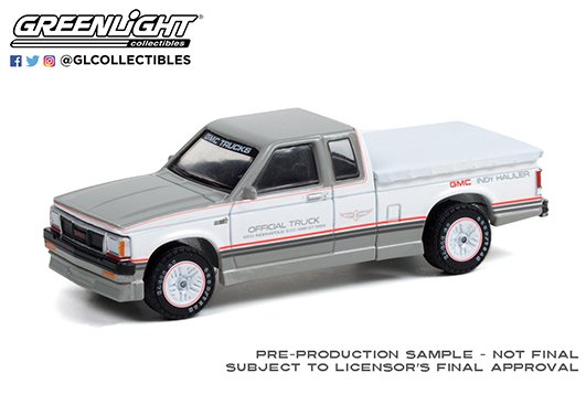 Greenlight 1:64 HE 1984 GMC S-15 Extended Cab 68th Annual Indianapolis 500 Mile Race GMC Indy Hauler Official Truck