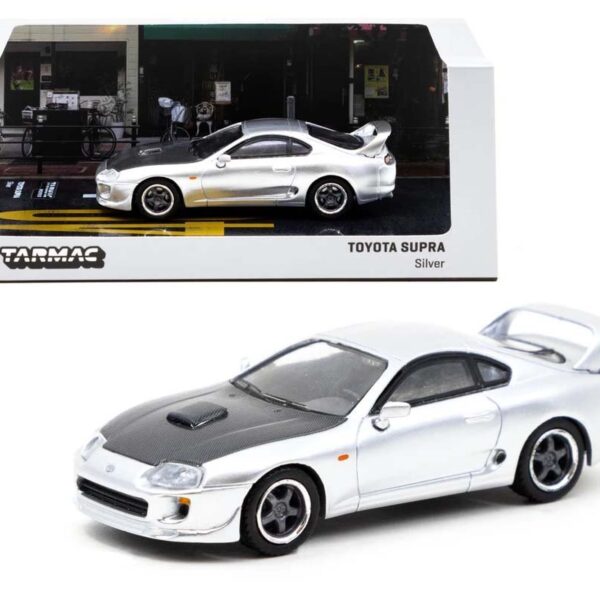 Tarmac Works 1:64 Toyota Supra Silver Hobby64