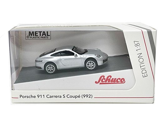 Schuco 1:87 Porsche 911 (992) Carrera S CoupÃ© Silver