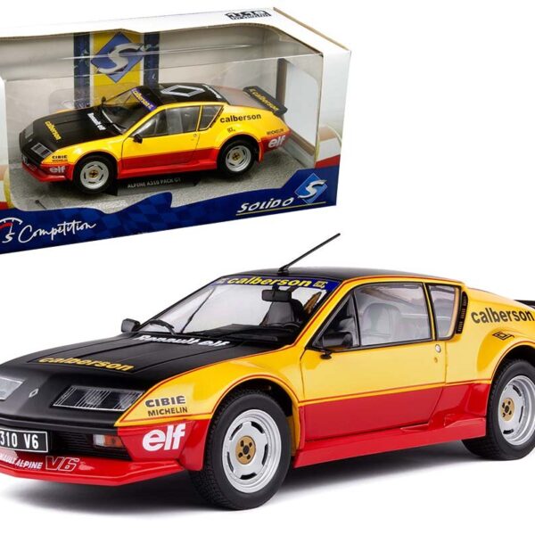 Solido 1:18 1983 Renault Alpine A310 Pack GT Calberson Evocation (Black/Yellow/Red)