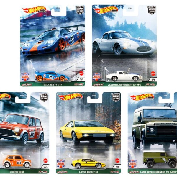 Hot Wheels 1:64 British Horse Power Case A Assortment – Car Culture – Premium