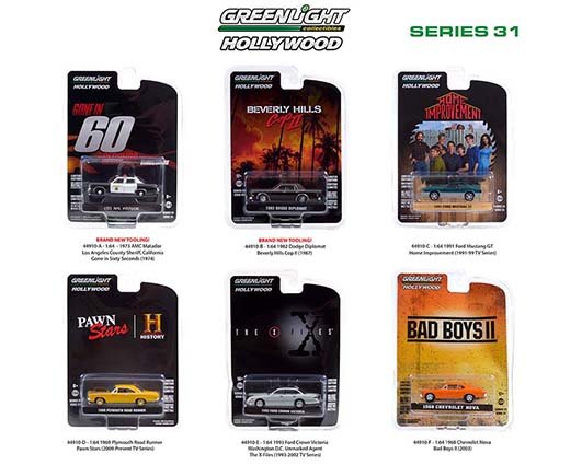 Greenlight 1:64 Hollywood Series 31 Assortment