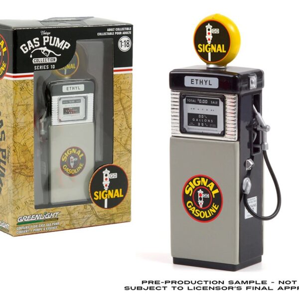 Greenlight 1:18 Vintage Gas Pumps Series 10 – 1951 Wayne 505 Gas Pump Signal Gasoline