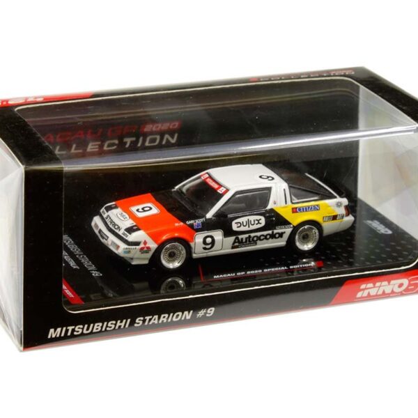 INNO Models 1:64 Mitsubishi Starion #9 “TEAM RALLIART AUSTRALIA” Macau Guia Race 1987 Gary Scott