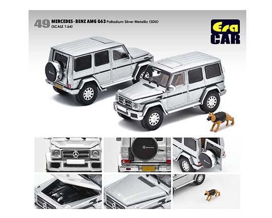 Era CAR 1:64 Mercedes-Benz G63 (Palladium Silver Metallic) (SDU)