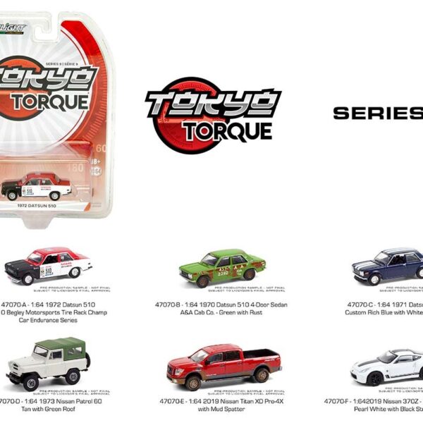 Greenlight 1:64 Tokyo Torque Series 9 Assortment (6 Styles)