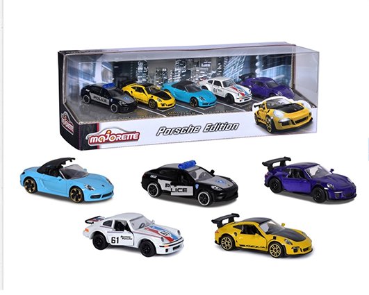 Majorette 1:64 5-Car Set Gift Pack Porsche Edition