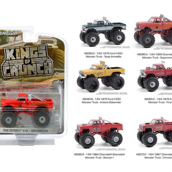 Greenlight 1:64 Kings of Crunch Series 8 Assortment (6 Styles)