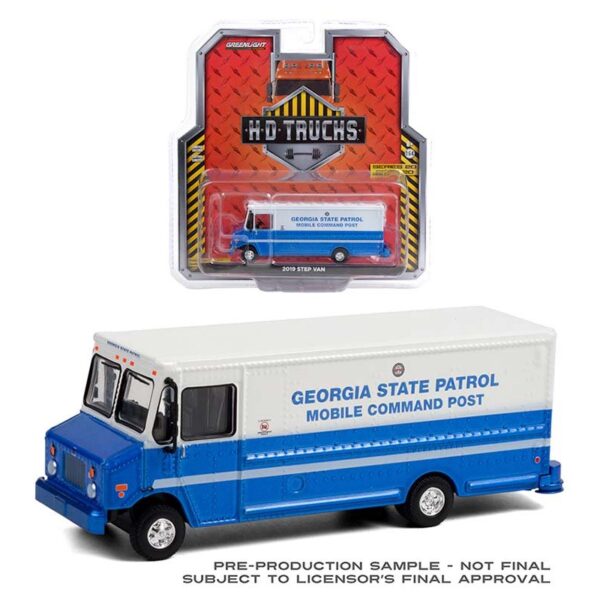 Greenlight 1:64 H.D. Trucks Series 20 – 2019 Step Van – Georgia State Patrol – Mobile Command Post Solid Pack
