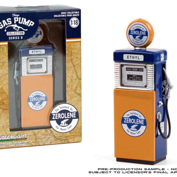 Greenlight 1:18 Vintage Gas Pumps Series 9 – 1951 Wayne 505 Gas Pump Zerolene â€˜The Standard Oil for Motor Carsâ€™ Solid Pack